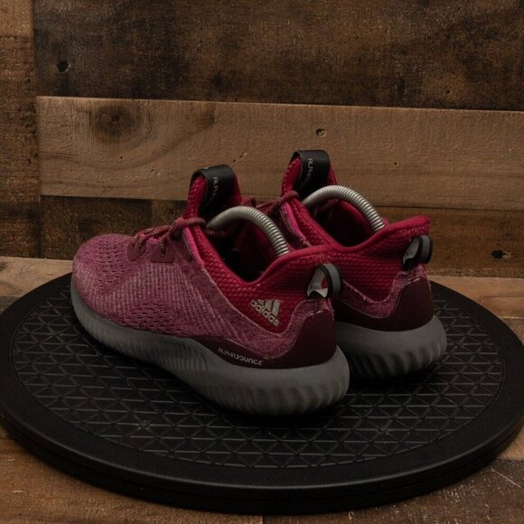 ADIDAS ALPHABOUNCE 3 WOMENS ATHLETIC SHOES RUNNING GYM MAROON RED SIZE 9 - Picture 6 of 9